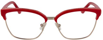 Guess Oogglazen Rode Metalen Frame Rood - One Size