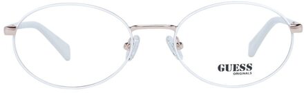 Guess Ovale Metalen Brilframes - maat Wit