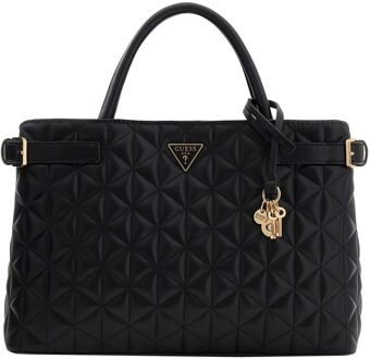 Guess Paisleigh Girlfriend Satchel black handtas dames Zwart - H 22 x B 32 x D 11 cm