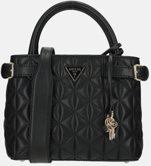 Guess Paisleigh satchel handtas S black Zwart