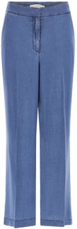 Guess Palazzo Stijl Dames Zwarte Lyocell Jeans Guess , Blue , Dames - W26,W29,W30