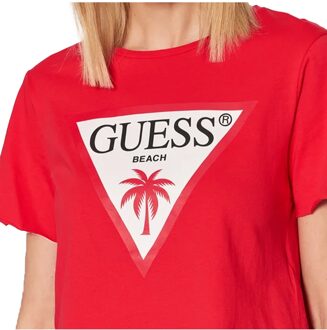 Guess Palmas T-shirt voor dames - maat M Rood