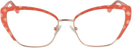 Guess Patroon Cateye Bril Koraal - One Size