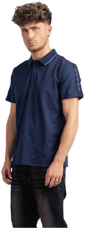 Guess Paul Pique Tape Polo Donkerblauw Guess , Blue , Heren - Xl,L,M,S