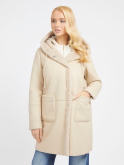 Guess Pearl Oyster Parka voor Dames Guess , Beige , Dames - L,S