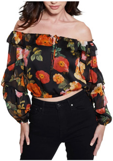Guess Peony Charm Print Blouse Guess , Multicolor , Dames - L,M,S,Xs