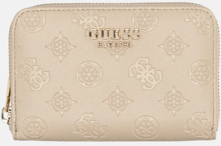 Guess Phoebe portemonnee M simply taupe logo