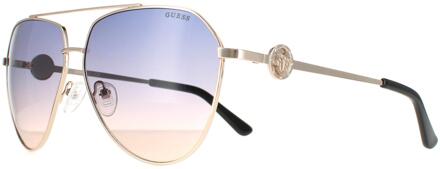 Guess Piloten Dames Gold Blau Gradient GF6140 Goud - One Size