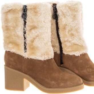 Guess Platte enkellaarsjes afgewerkt in suède met ronde neus FLRIL4SUE10 vrouw Beige - EU 35