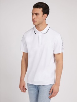 Guess Poloshirt Met Normale Pasvorm Wit - XL