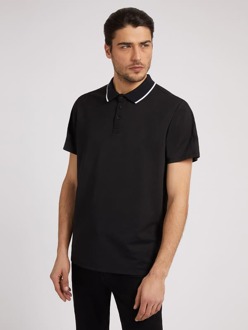 Guess Poloshirt Met Normale Pasvorm Zwart - XL