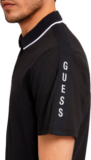 Guess Poloshirt Met Normale Pasvorm Zwart