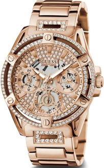 Guess Queen Roségoud Multifunctioneel Horloge Guess , Yellow , Dames - ONE Size