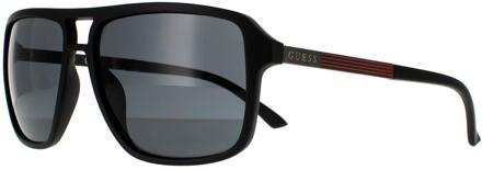 Guess Raad zonnebril GF5085 02A MATTE ZWARTE ROOK Grijs - One Size