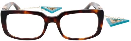 Guess Rechthoekige Ketting Zonnebril Donker Bruin