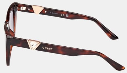 Guess Rechthoekige zonnebril in Havana frame Guess , Brown , Dames - 53 MM