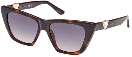 Guess Rechthoekige zonnebril in Havana frame Guess , Brown , Dames - 53 MM