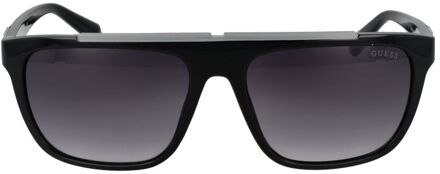 Guess Rechthoekige Zonnebril Zwart - T/U