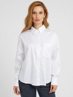 Guess Relaxed Fit Blouse Wit - L