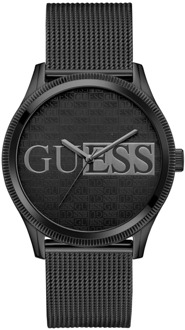 Guess Reputation Zwart Roestvrij Stalen Horloge Guess , Black , Heren - ONE Size