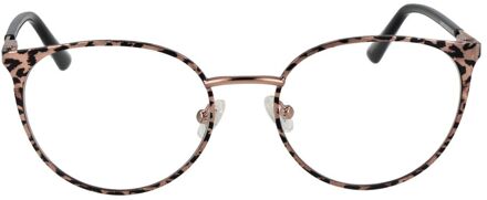 Guess Ronde Bril met Dierenprint Bruin