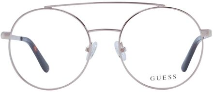 Guess Ronde Metalen Bril Zilver - One Size