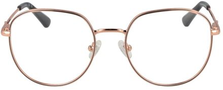 Guess Ronde Metalen Fietsenbril Bruin