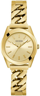 Guess Serena Gouden Quartz Horloge Roestvrij Staal Guess , Yellow , Dames - ONE Size