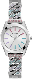 Guess Serena Zilveren Kristal Horloge Guess , Gray , Dames - ONE Size