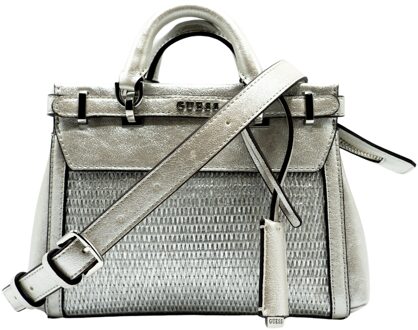 Guess Sestri mini satchel handtas Zilver - One size
