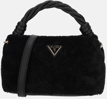 Guess Shaida top handle crossbody tas black Zwart