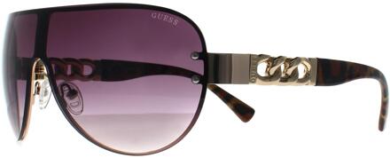 Guess Shield Womens Gold Smoke Grey Gradient GO00037 Goud