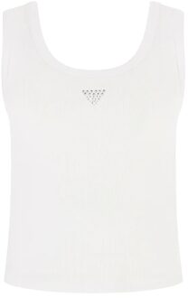 Guess Shine driehoekig tanktopje voor dames Wit - XS