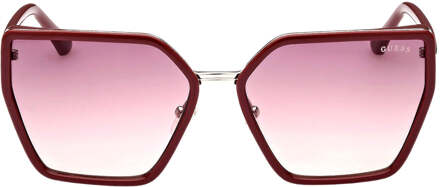 Guess Shiny Bordeaux Frame Gradient Bordeaux Lens Zonnebril - maat Rood