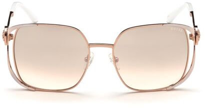 Guess Shiny Light Nickeltin Zonnebril GU7626-58-10C - Zilverkleurig
