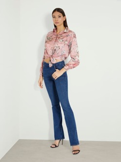 Guess Shirt Met All-Over Print Bloemenprint roze - L