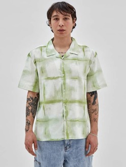 Guess Shirt Met Ruitprint Groen - L