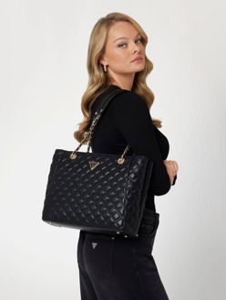 Guess Shopper Giully Doorgestikt Zwart - T/U