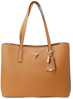 Guess Shopper Meridian Driehoeklogo Bruin - T/U