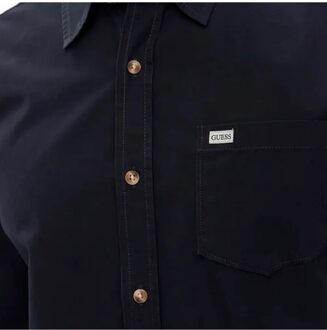 Guess Signature herenoverhemd Blauw - XL