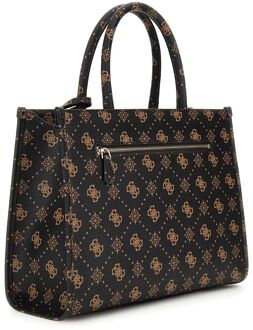 Guess Silia 2 Comp Schoudertas Donker Bruin - One Size