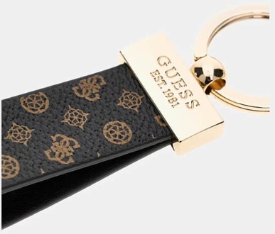 Guess Sleutelhanger Met 4G-Logo Peony Bruin - T/U