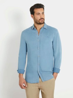 Guess Slim Fit Klassiek Overhemd Lichtblauw - S