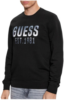 Guess Smart Casual Sweatshirt Verhoog Stijl Guess , Black , Heren - XL