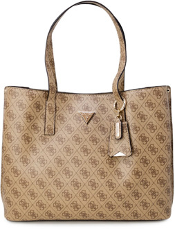Guess Society Satchel Handtas Guess , Beige , Dames - ONE Size