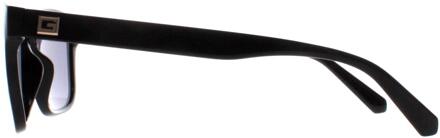 Guess Square heren glanzend zwart rookgrijs GU6971 - maat