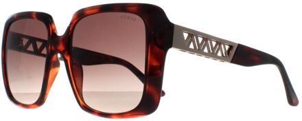Guess Square Vrouw Donker Havana Bruin Kleurverloop GU7689 - maat