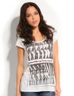 Guess SS RN DYNAMITE TEE - Guess - T-shirts - Wit - L|M|S