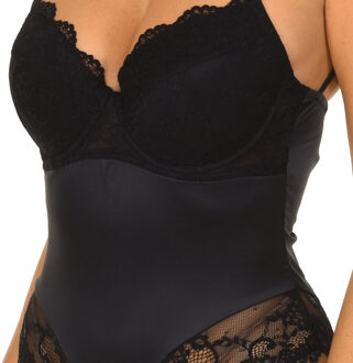 Guess Strappy Bodysuit met kant Zwart - XS