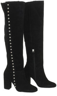 Guess Suède afgewerkte leren laarzen met hak FLDAN3SUP11 vrouw Zwart